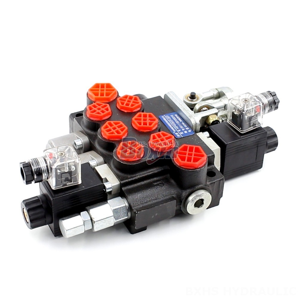 Hydraulic Directional Control Valve - P40 Series: Monoblock, 3 Spool, Solenoid & Joystick main image